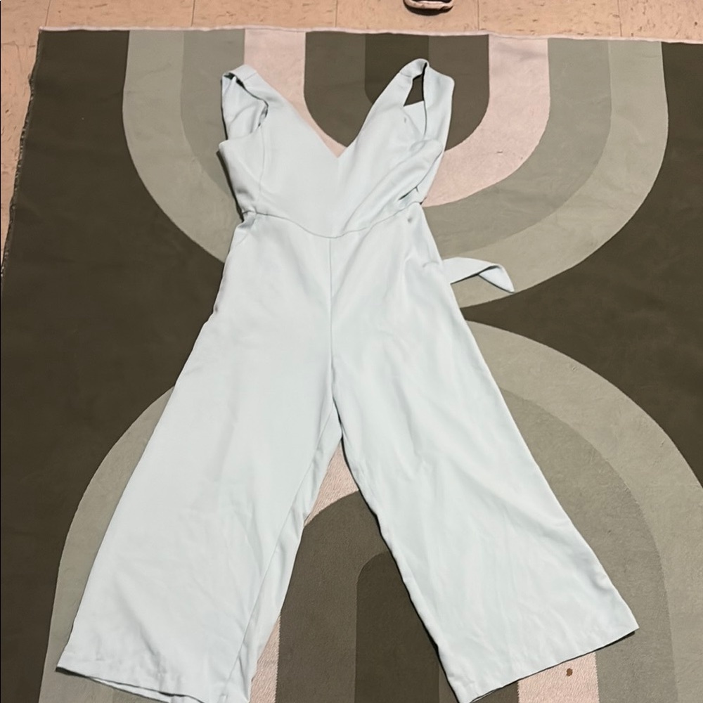 Elegant Light Blue Jumpsuit